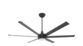 Black 72 Ceiling Fan with Downrod and Downlight D1041