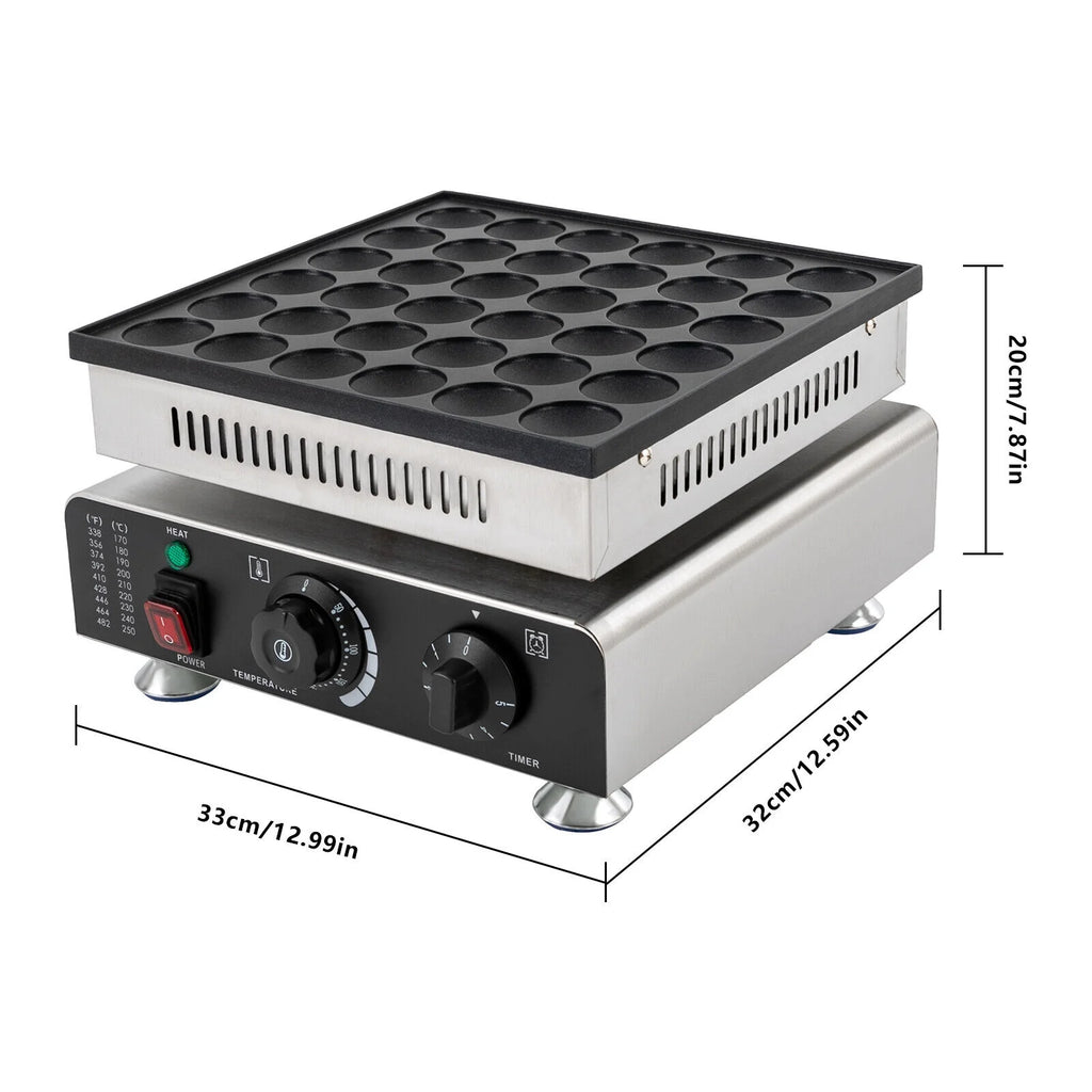 36 Holes Nonstick Electric Pancake Maker 900W 110V V5677