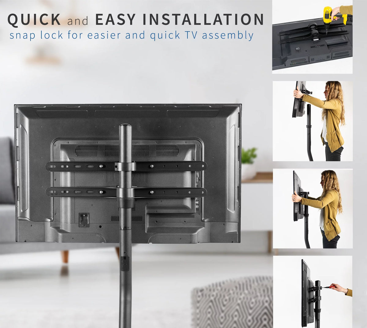 49" to 70" Screen TV Floor Stand A107