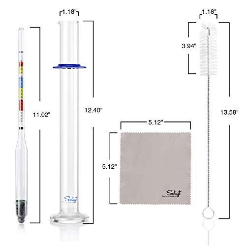 Triple Scale Hydrometer and Glass Test Jar U2570
