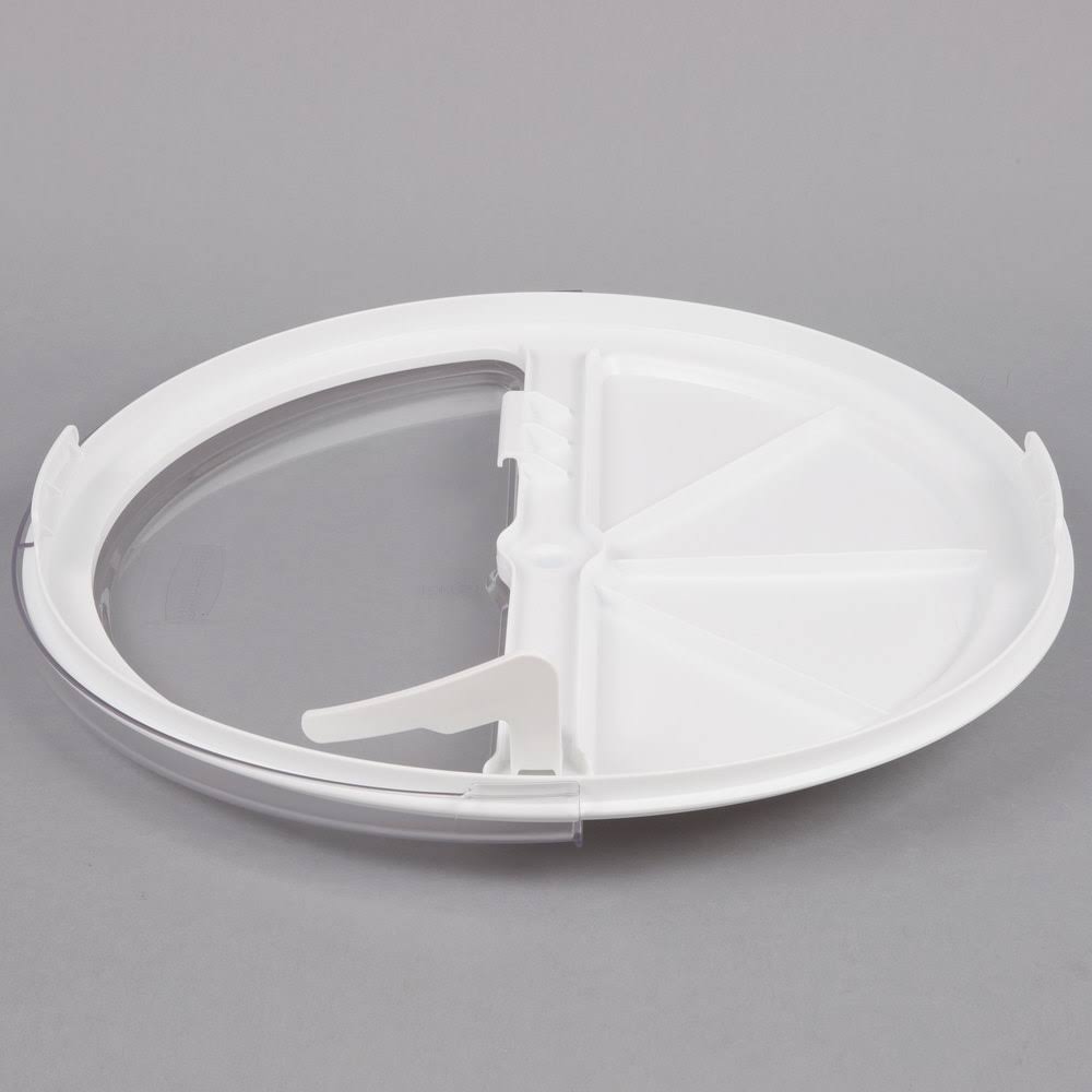 White Sliding Lid with 4-Cup Scoop F645