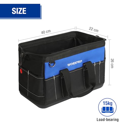 16-inch Wide Mouth Tool Bag with Water Proof Molded Base C671782