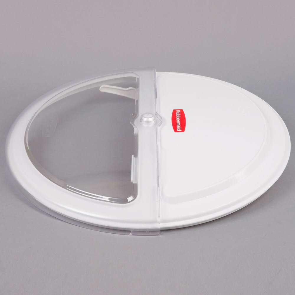 White Sliding Lid with 4-Cup Scoop F645