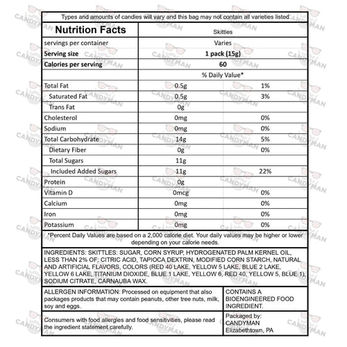 2LB Bundle of Skittles Candy D59200