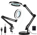 10X Magnifying Desk Lamp with Clamp, White A860332