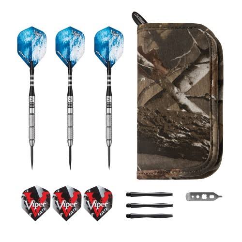 21 Grams Tungsten Steel Tip Darts and Camouflage Dart Case W856239