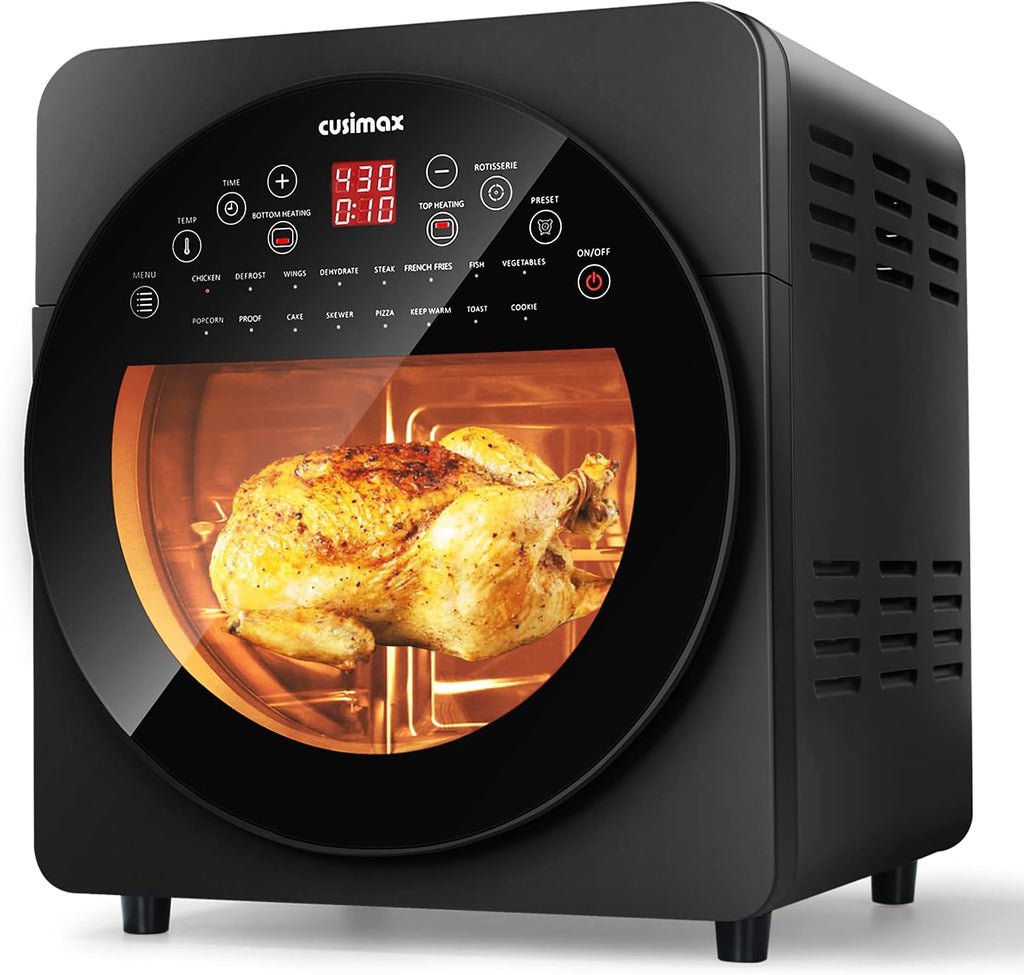 15.5 Quart Air Fryer Toaster Oven with Rotisserie & Dehydrator, Black Z335191