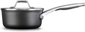 1.5-Quart Hard-Anodized Nonstick Sauce Pan with Cover Black V1839
