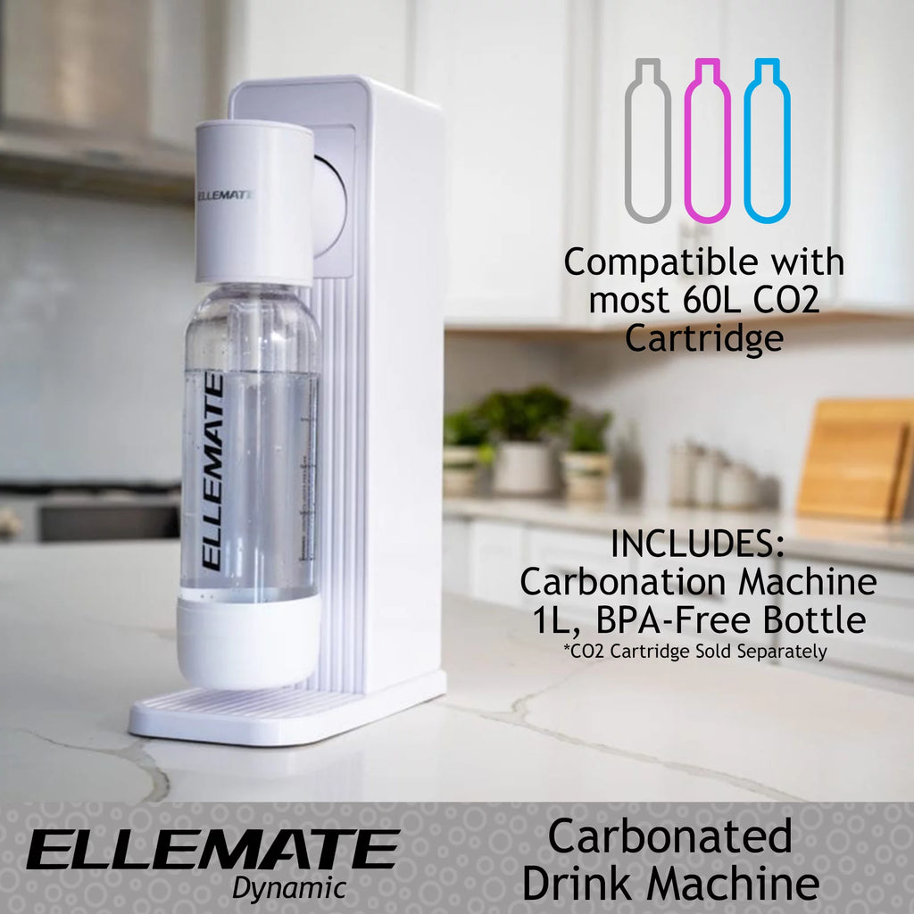 Dynamic Carbonated Drink Maker with 2 CO2 Cartridges X325
