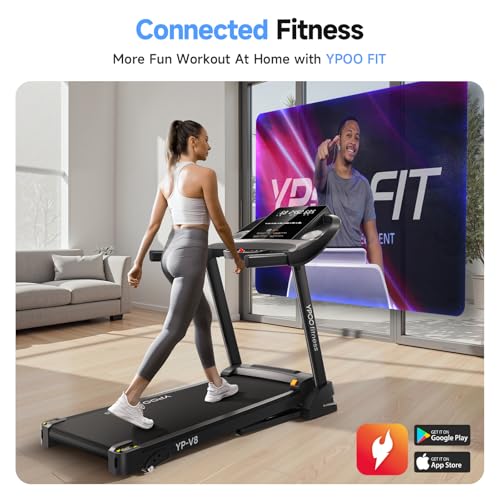 Auto Foldable Treadmill with Incline, 300 lbs Weight Capacity H919107