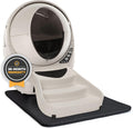 Self-Cleaning Cat Litter Box with Mat, Fence & Ramp Z890250