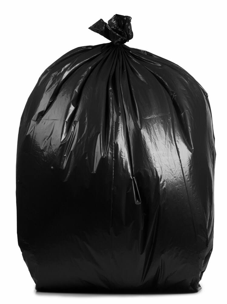 Black 50-60 Gallon 6 Mil Garbage Bags Z91876