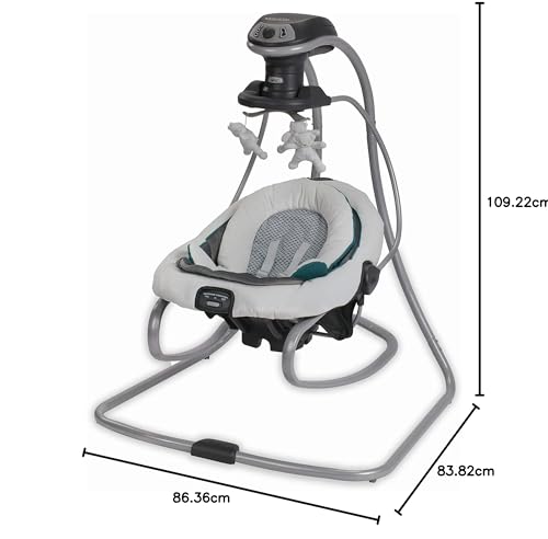 Removable Swing Seat Swing and Rocker with 6 Swinging Speeds U758894