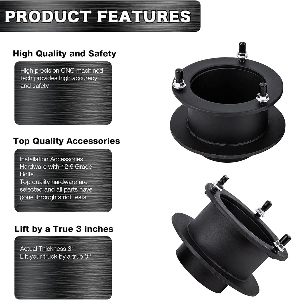 2 Front Leveling Lift Kits for 4WD Dodge Ram 1500 2500 3500 Trucks Q828913