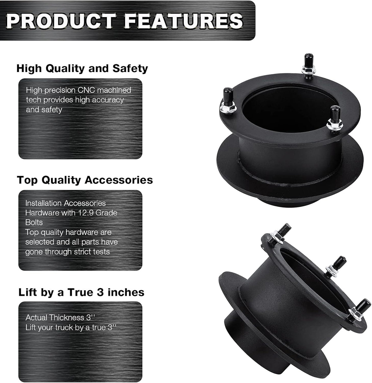 2 Front Leveling Lift Kits for 4WD Dodge Ram 1500 2500 3500 Trucks Q828913