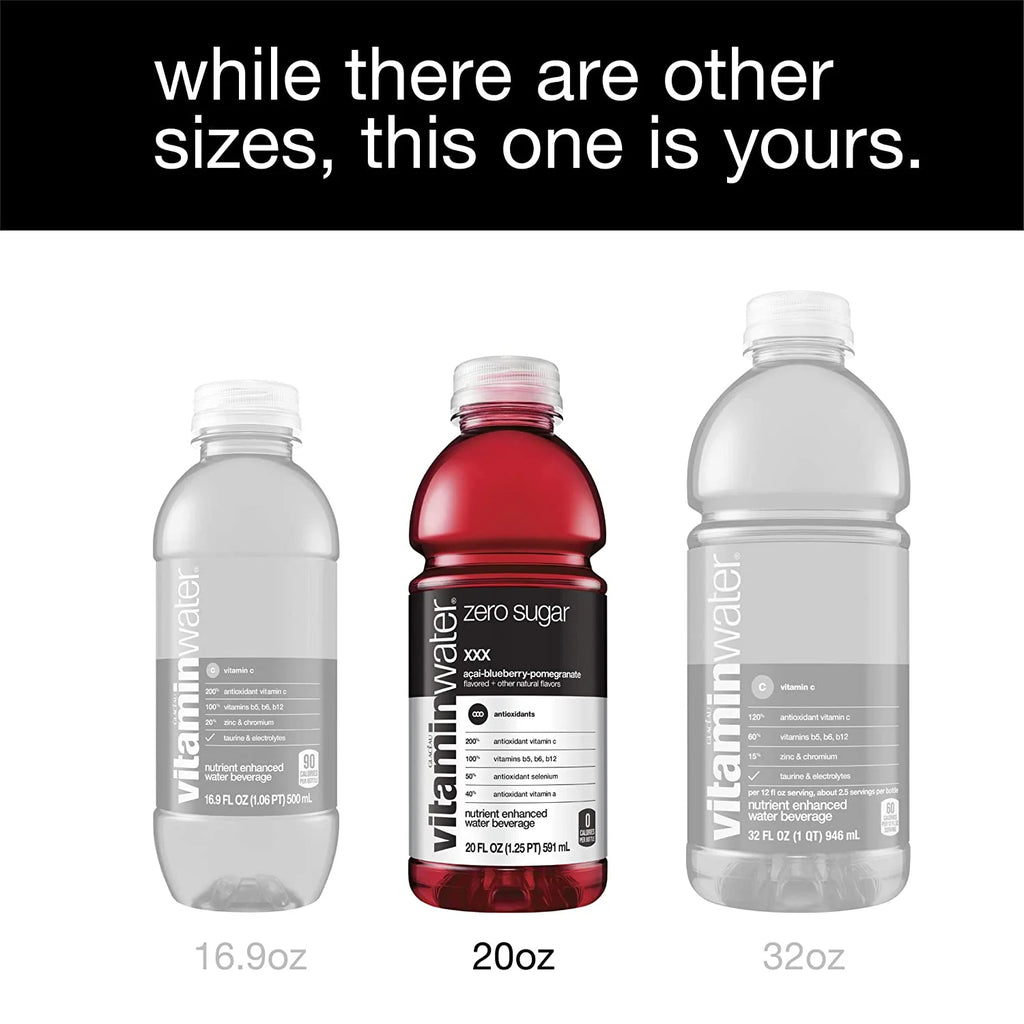 3 Flavor Variety Pack Nutrient Enhanced Flavored Water, 20 Fl Oz Bottles (Pack of 12) J28287