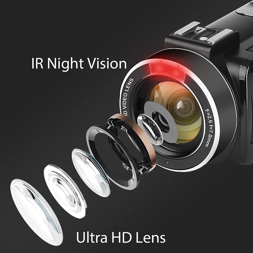 4K 56MP Camcorder with External Mic Z920552
