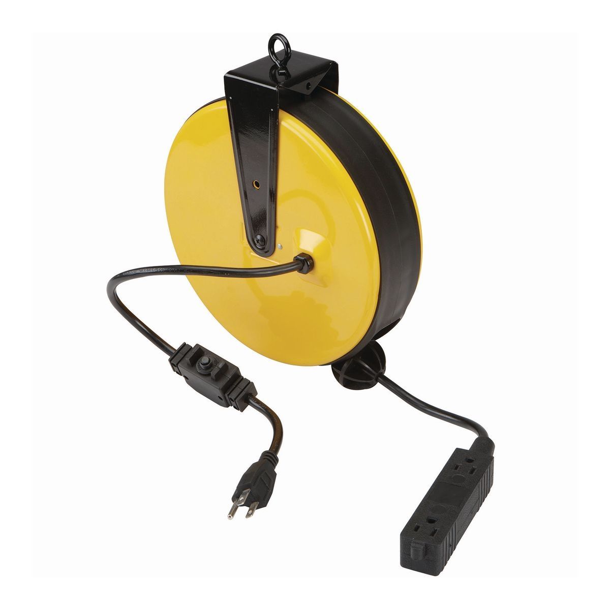 30 ft. 16/3 Gauge Retractable Cord Reel, Black A85257