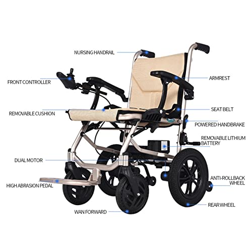 Lightweight Electric Power Wheelchair 380W Motor Portable Travel Wheel Chairs C715159