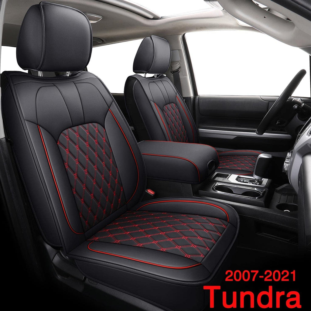 Black Water Proof Faux Leather Rear Seat Covers X264919