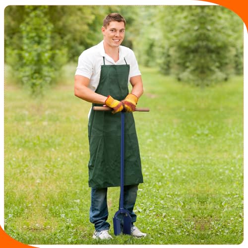 6"x 46" Adjustable Industrial Hand Auger Post Hole Digger with Non-Slip Hardwood T Handle W226682