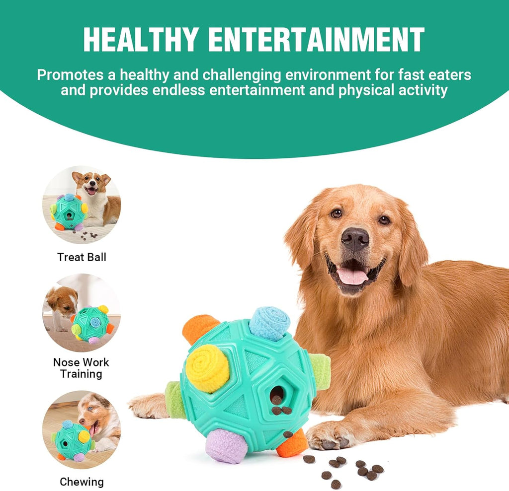 Dog Puzzle Toy Snuffle Ball Treat Dispensing Toy, Machine Washable C708603