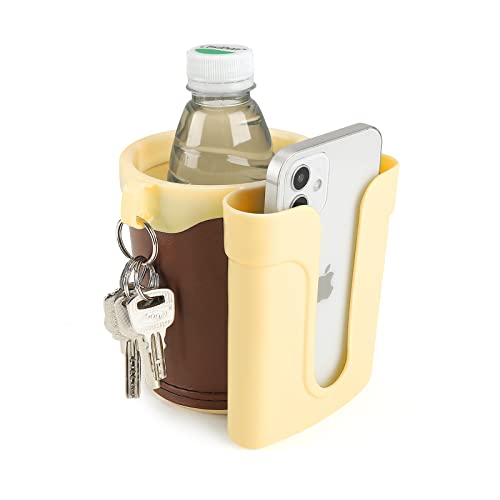 3-in-1 Bike Cup Holder with Cell Phone Keys Holder, Grey Green B139460