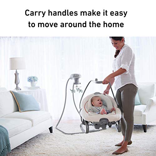 Removable Swing Seat Swing and Rocker with 6 Swinging Speeds U758894