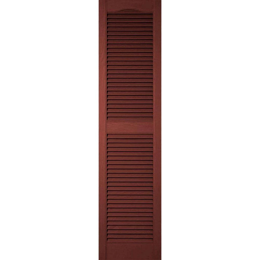 14 1/2 inch x 62 inch Vinyl Open Louver Shutters Y780417
