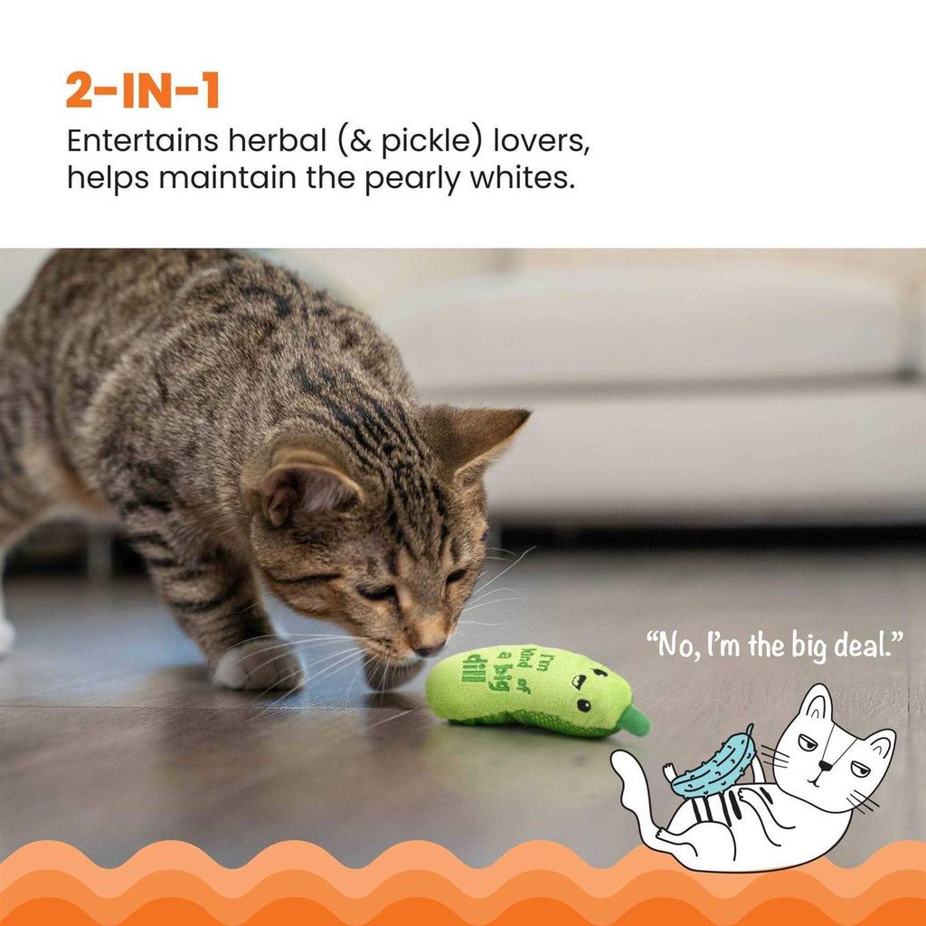 Crunchy Pickle Kicker Cat Toy U185