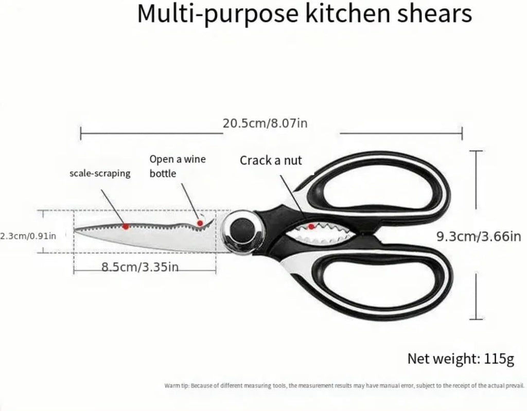 2-Pack Food Grade Stainless Steel Kitchen Scissors W81604