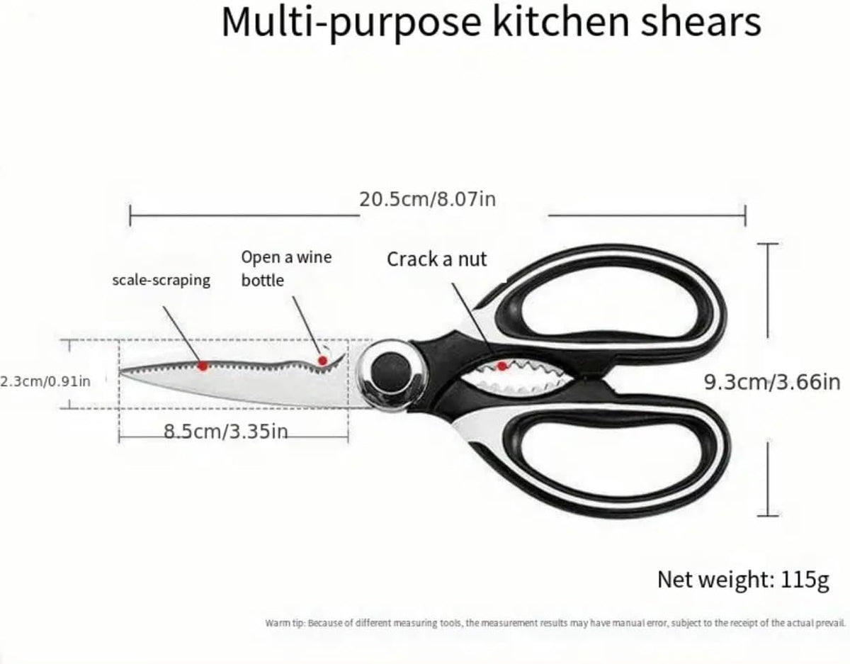 2-Pack Food Grade Stainless Steel Kitchen Scissors W81604