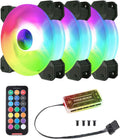 6pcs 120mm RGB Computer Case Fans with Controller G420