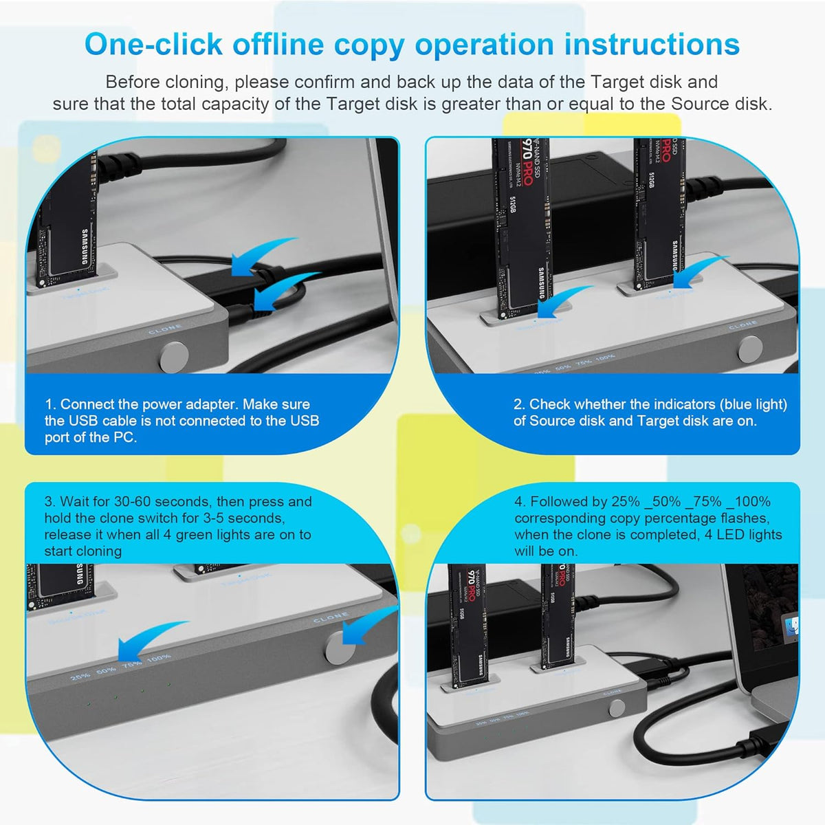 M.2 NVMe Dual-Bay Docking Station U858584