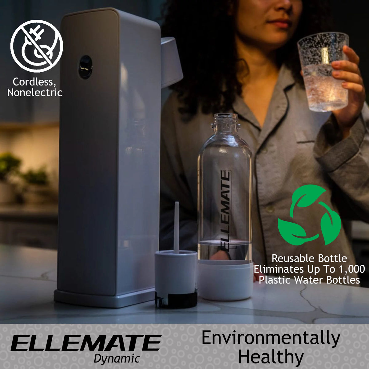Dynamic Carbonated Drink Maker with 2 CO2 Cartridges X325