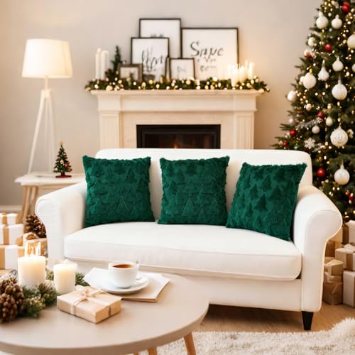 Christmas Tree Pillow Covers 18 x 18 Set of 2 Z67681