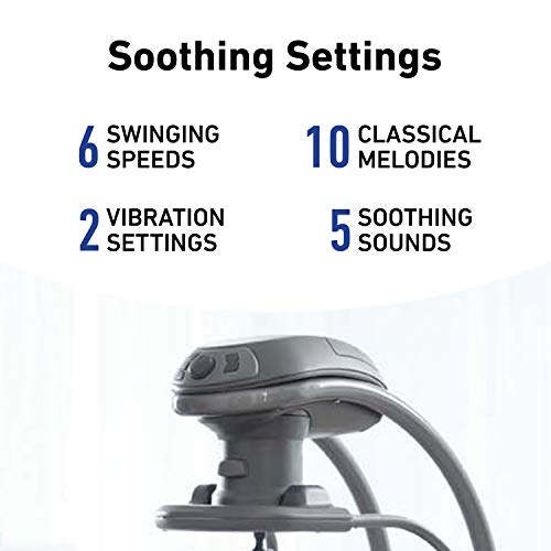 Removable Swing Seat Swing and Rocker with 6 Swinging Speeds U758894