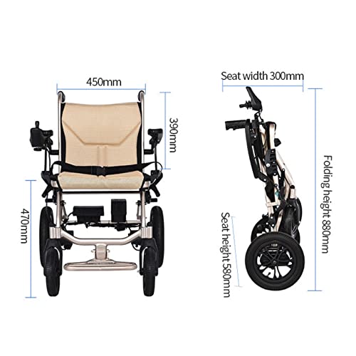 Lightweight Electric Power Wheelchair 380W Motor Portable Travel Wheel Chairs C715159