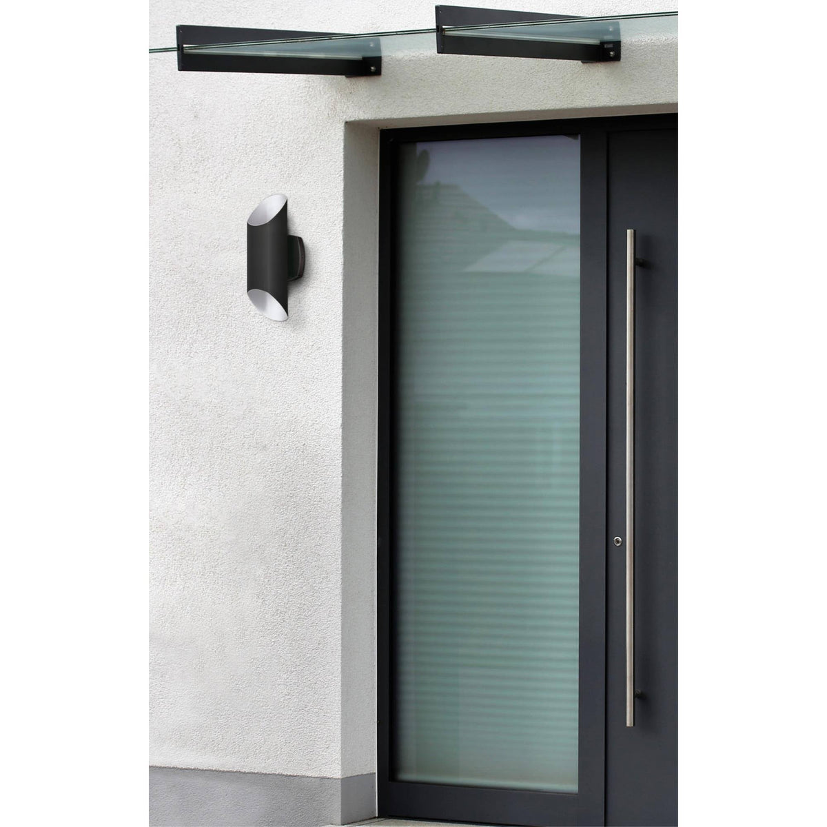 14 inch 2 LED Outdoor Wall Mount Matte Black K8331