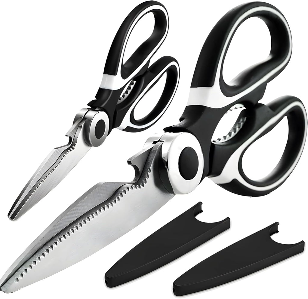 2-Pack Food Grade Stainless Steel Kitchen Scissors W81604