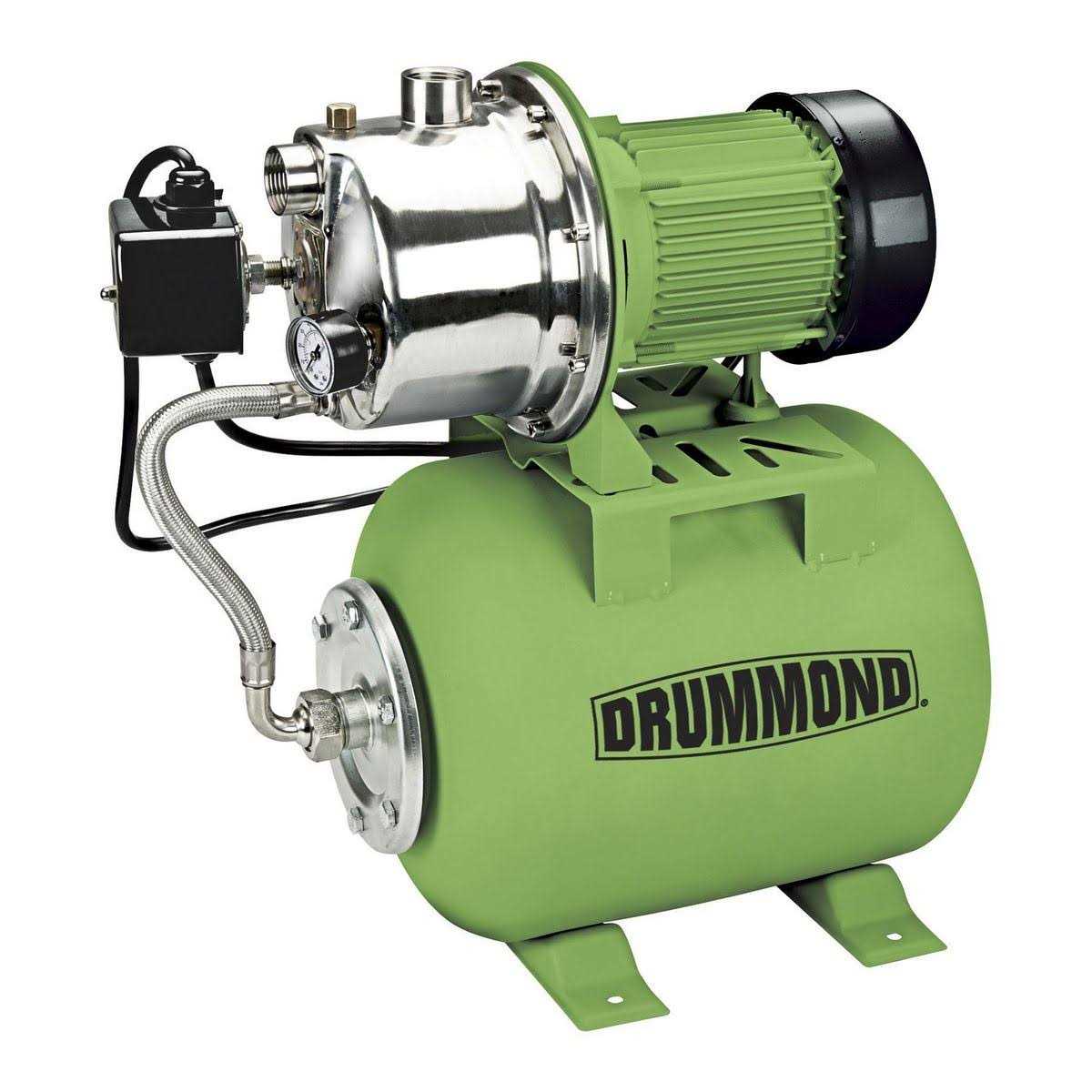 1 HP Stainless Steel Shallow Well Pump and Tank with Pressure Control Switch Y965675