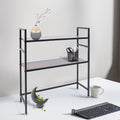 2-Tier Wood Desk Hutch K7285