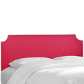 California King Linen Fuchsia Upholstered Panel Headboard K3551