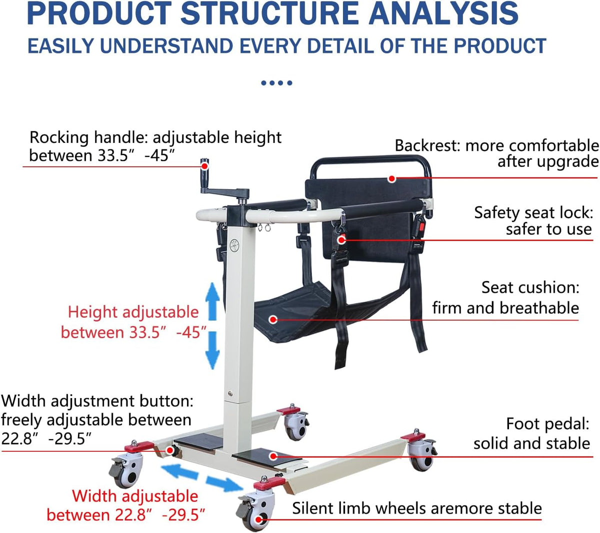 Patient Lift Transfer Chair B499644