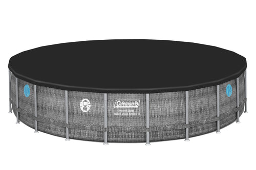 22'x52" Power Steel Frame Round Swimming Pool Set F347