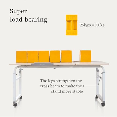 Adjustable Height Overbed Table with Wheels G248552