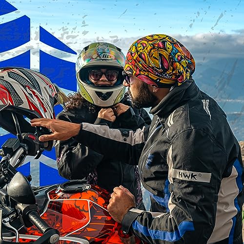 Orange Motorcycle Jacket with Cordura Fabric and Armor Foam Padding H259