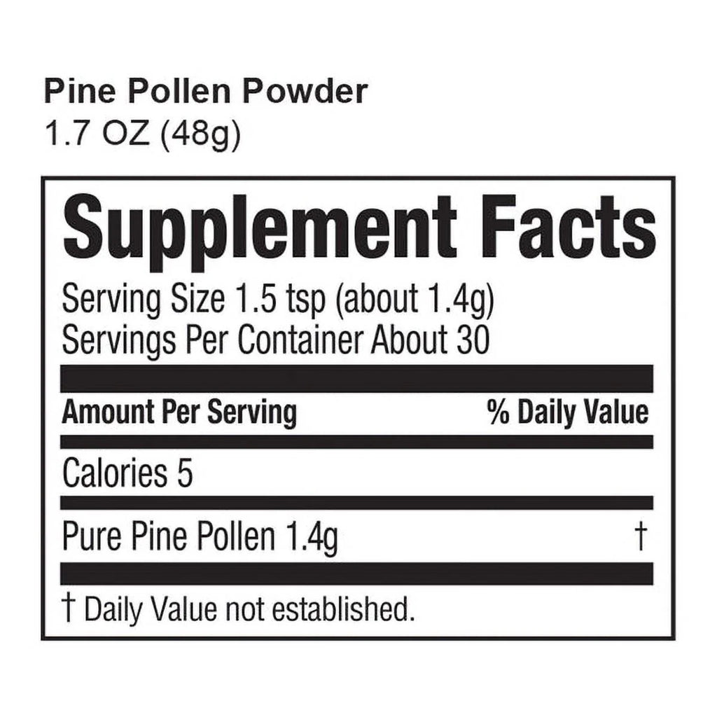 Pine Pollen Mega Nutrition 48 Grams A187