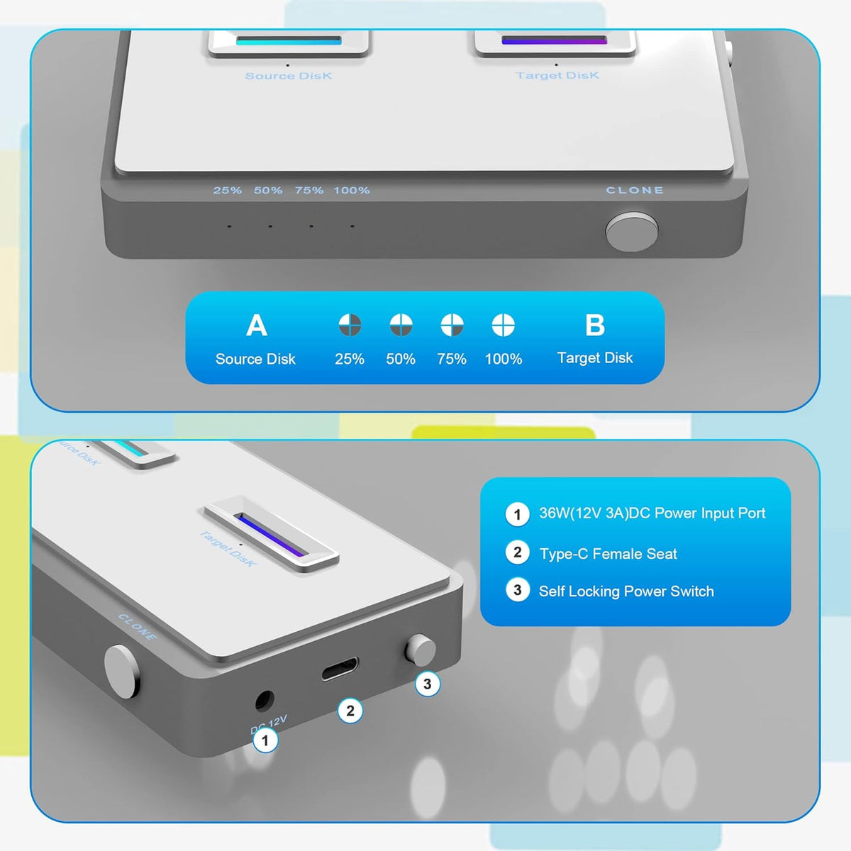 M.2 NVMe Dual-Bay Docking Station U858584
