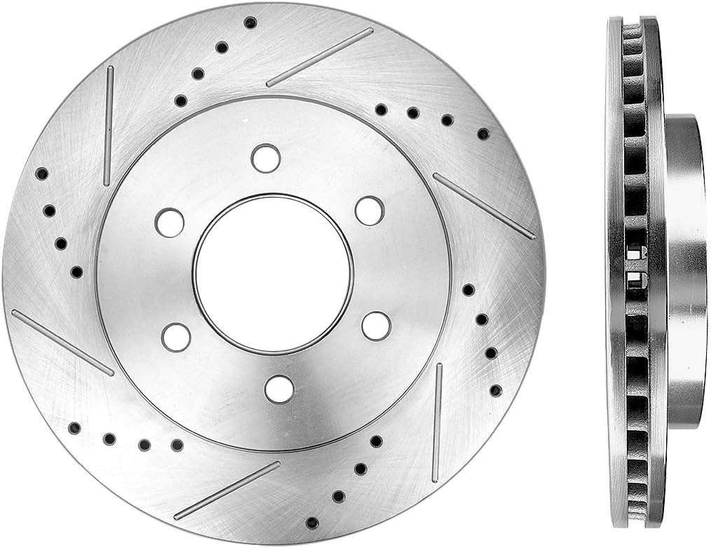 Drilled & Slotted 6 Lug Rotors N4605